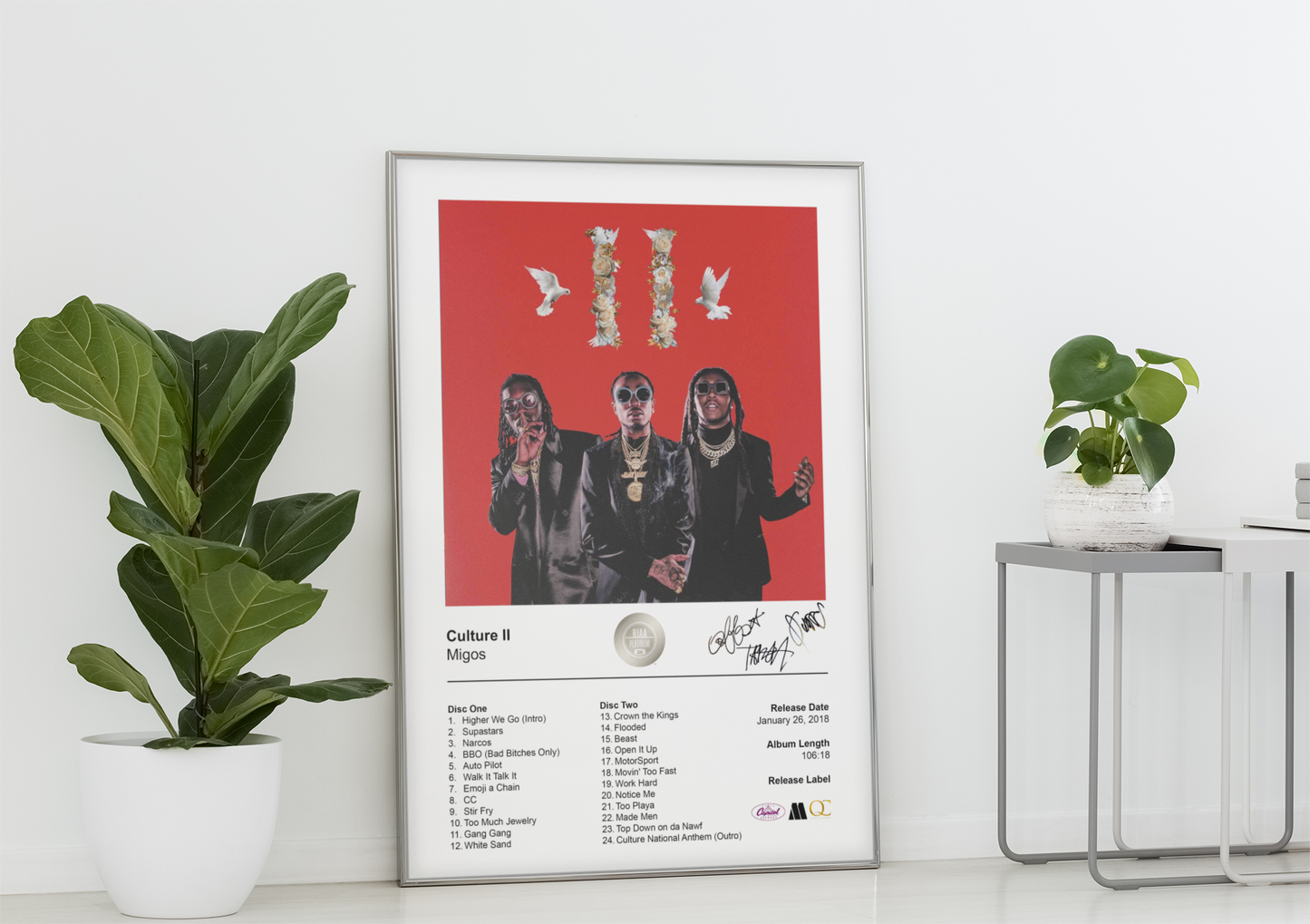 Migos Poster - Culture II Album Cover Poster Print