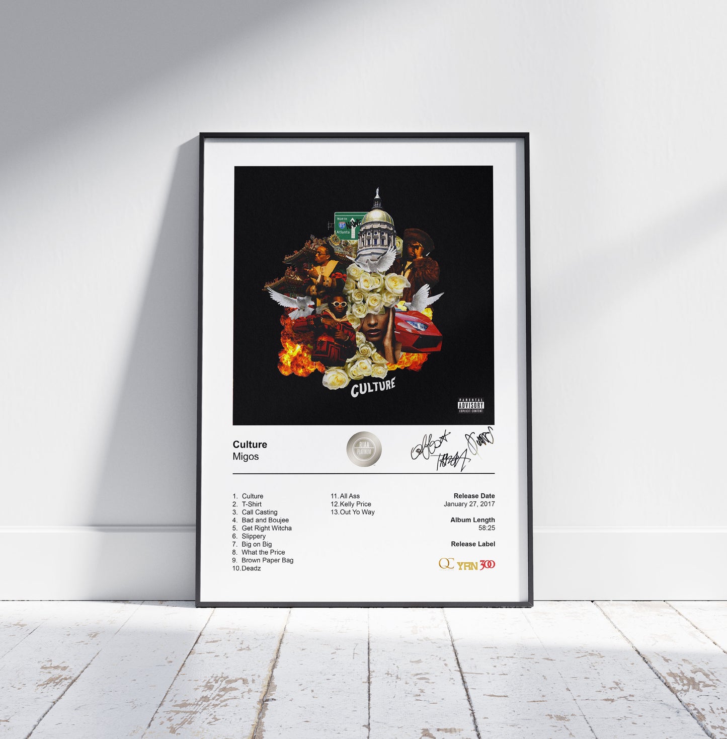 Migos Poster - Culture Album Cover Poster Print