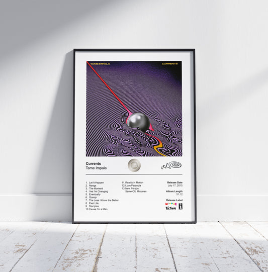 Tame Impala Poster - Currents Album Cover Poster Print