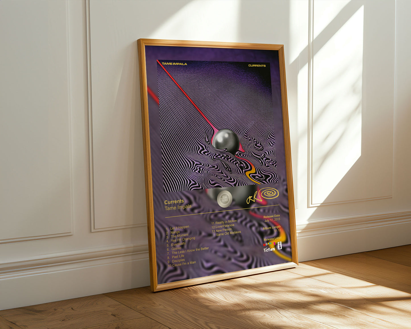 Tame Impala Poster - Currents Album Cover Poster Print - STUDIO EDITION