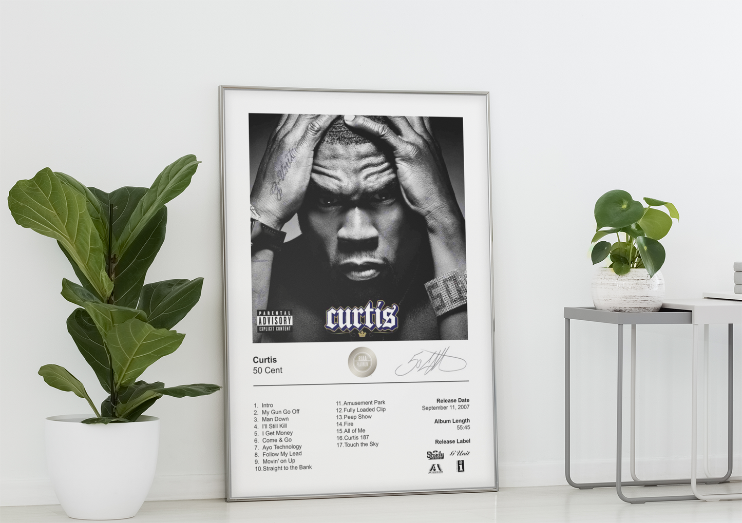 50 Cent Poster - Curtis Album Cover Poster Print