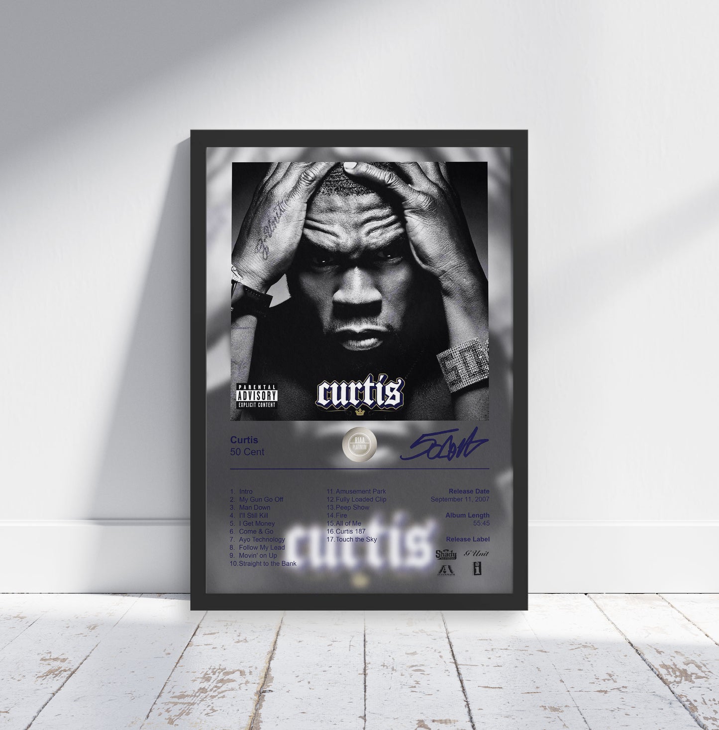 50 Cent Poster - Curtis Album Cover Poster Print - STUDIO EDITION