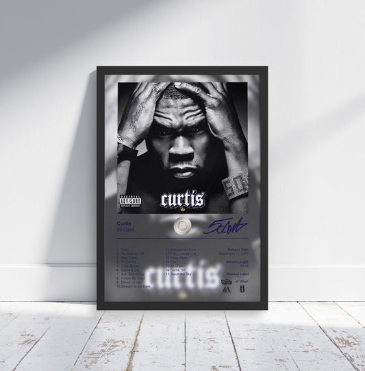 50 Cent Poster - Curtis Album Cover Poster Print - STUDIO EDITION