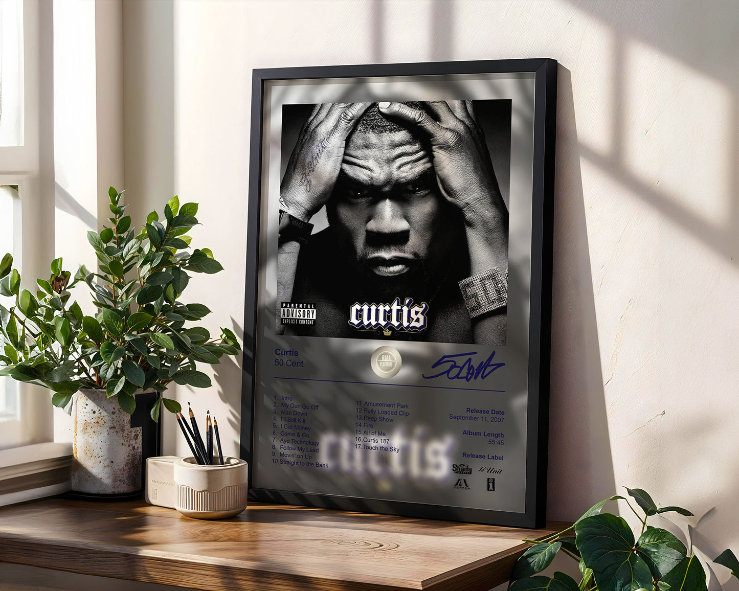50 Cent Poster - Curtis Album Cover Poster Print - STUDIO EDITION