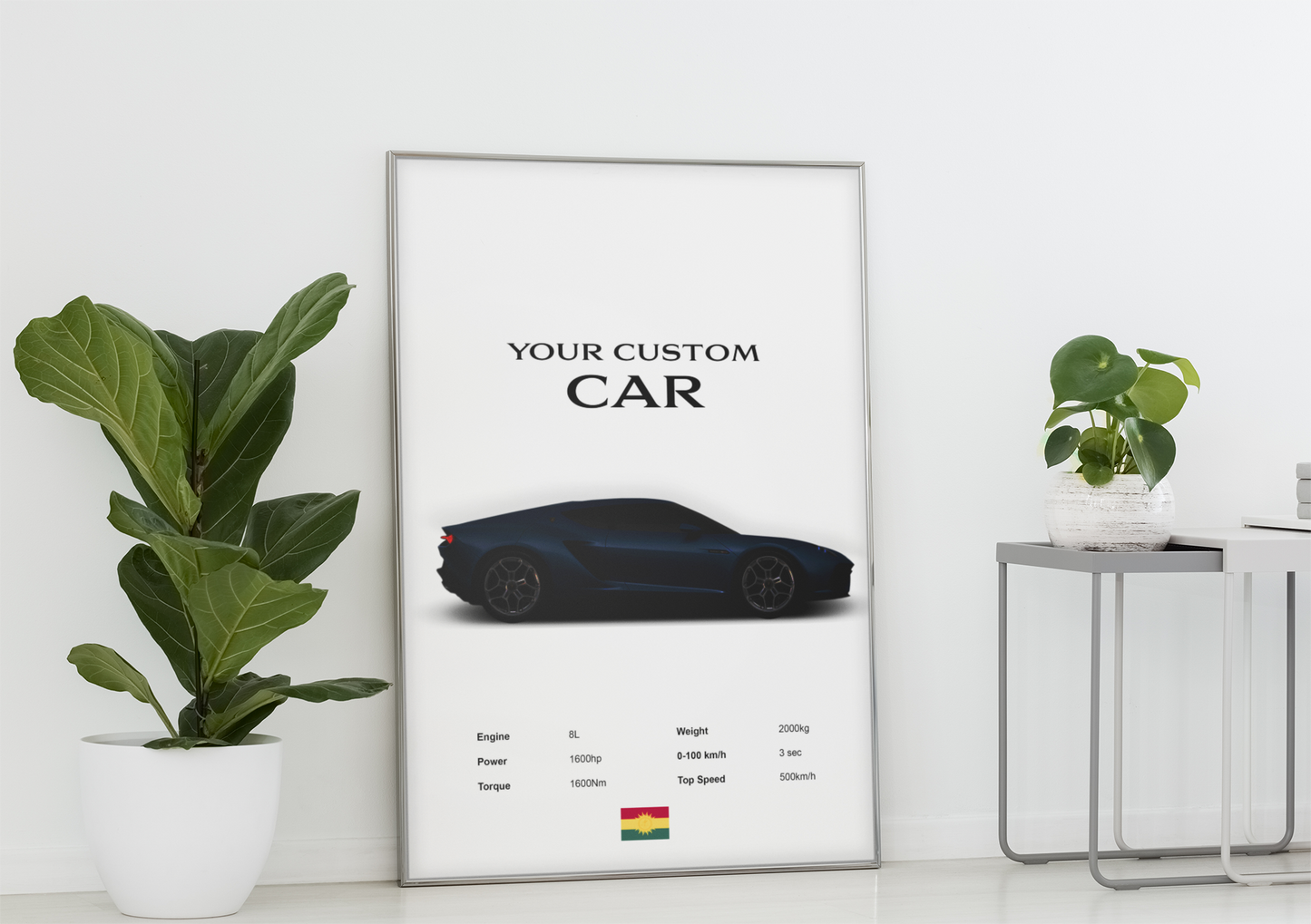 Choose Your Own Car Poster - Any Car Poster Print - Custom Poster Print