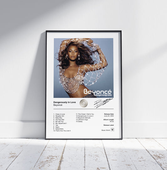 Beyoncé Poster - Dangerously in Love Album Cover Poster Print