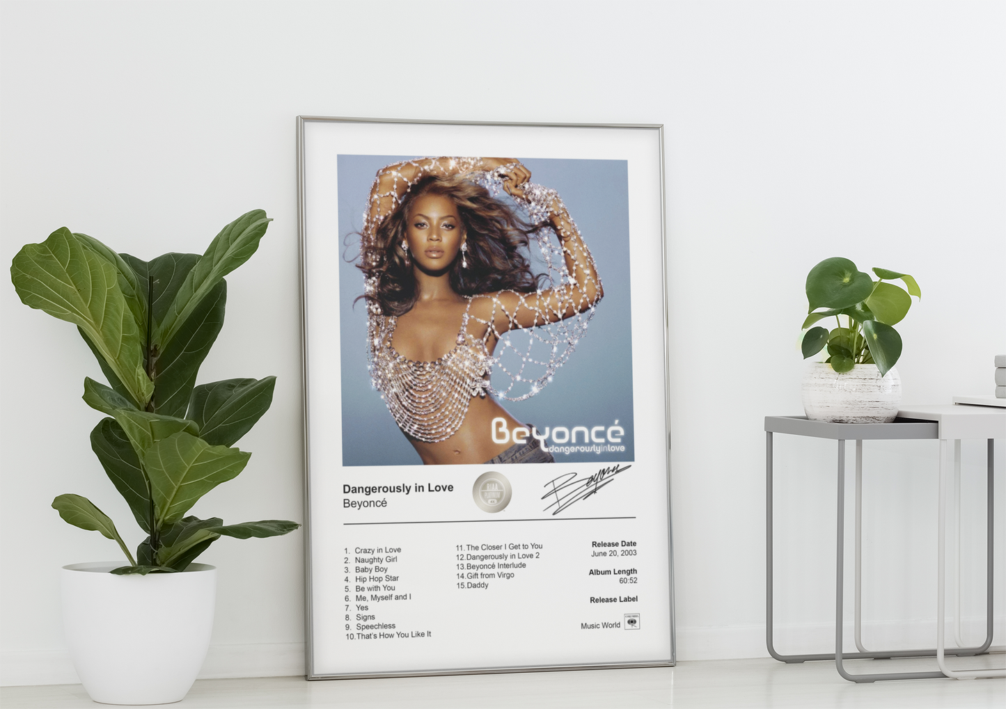 Beyoncé Poster - Dangerously in Love Album Cover Poster Print