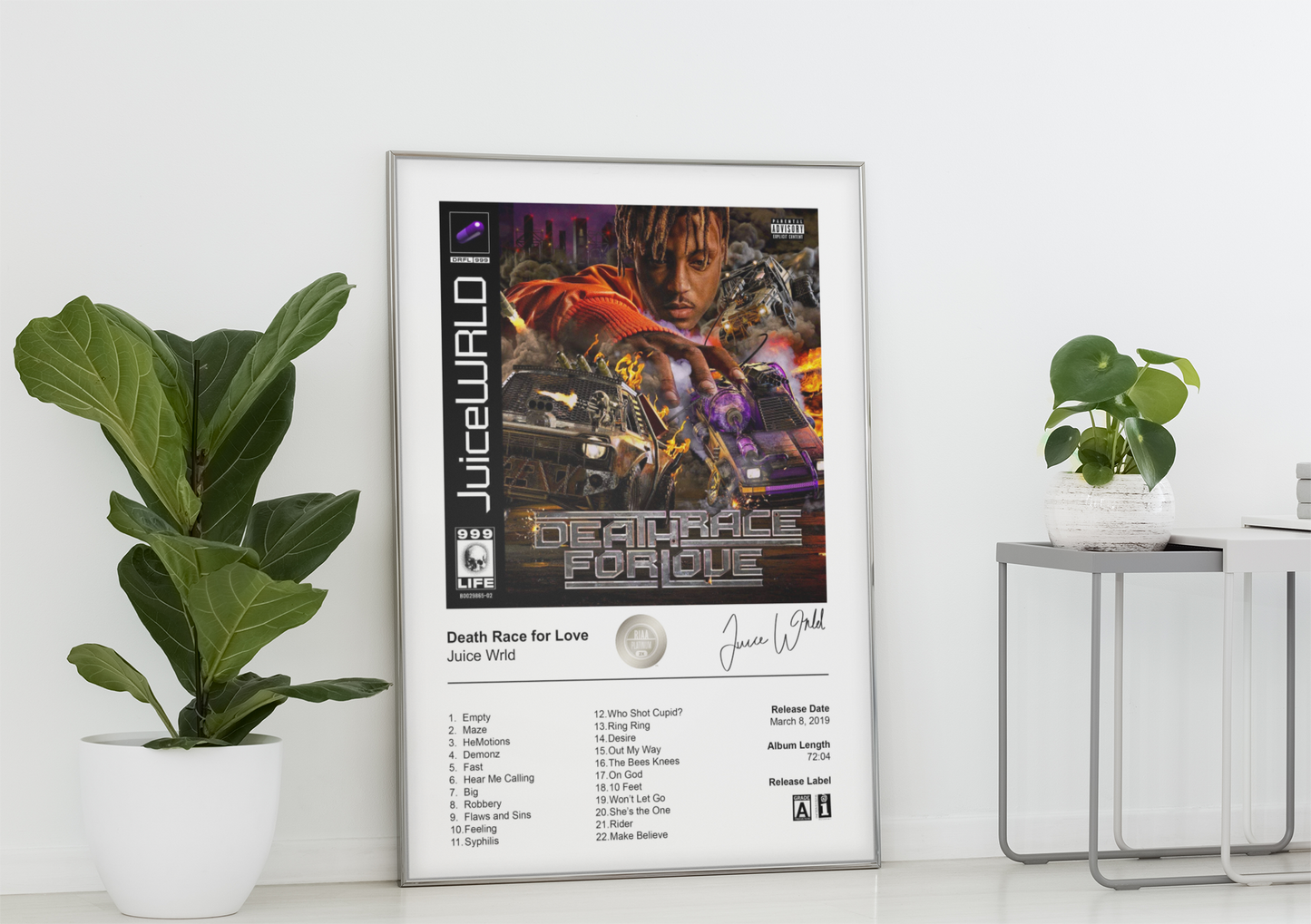 Juice WRLD - Death Race for Love | Album Cover Poster – Sunny Designs Posters Juice WRLD - Death Race for Love | Album Cover Poster – Sunny Designs Posters