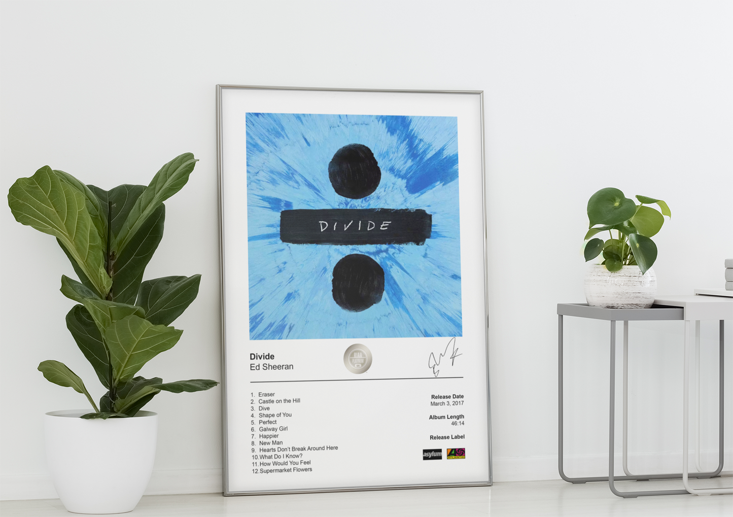 Ed Sheeran Poster - Divide Album Cover Poster Print