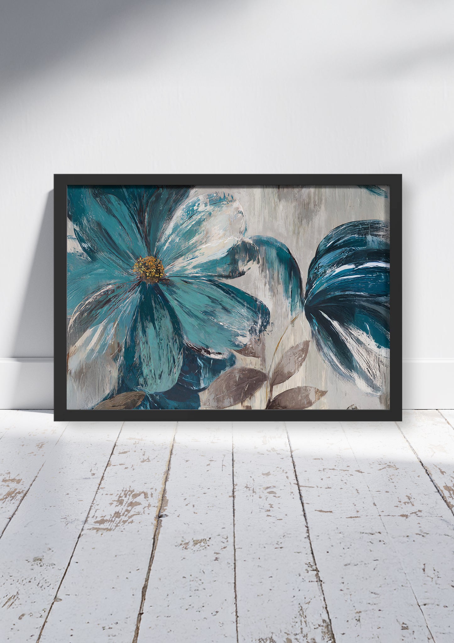 Emerald Garden  – Flower Poster Print, Vibrant Floral Botanical Wall Art, Available Framed