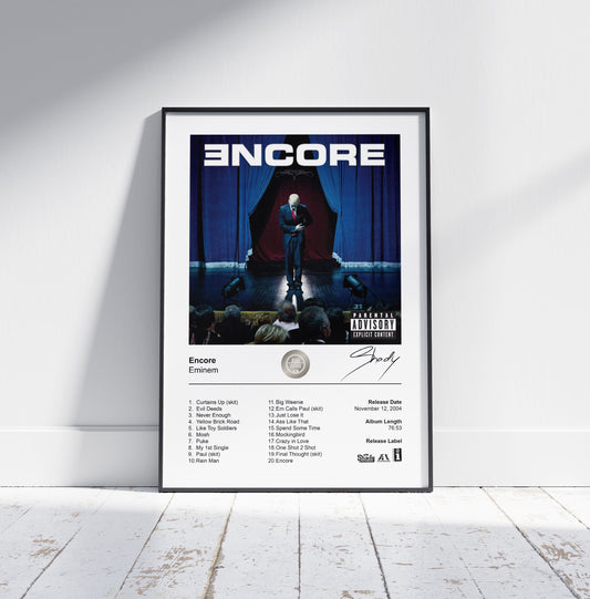 Eminem Poster - Encore Album Cover Poster Print