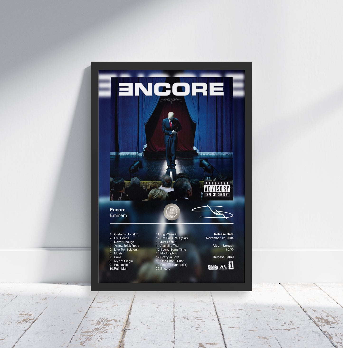 Eminem Poster - Encore Album Cover Poster Print - STUDIO EDITION