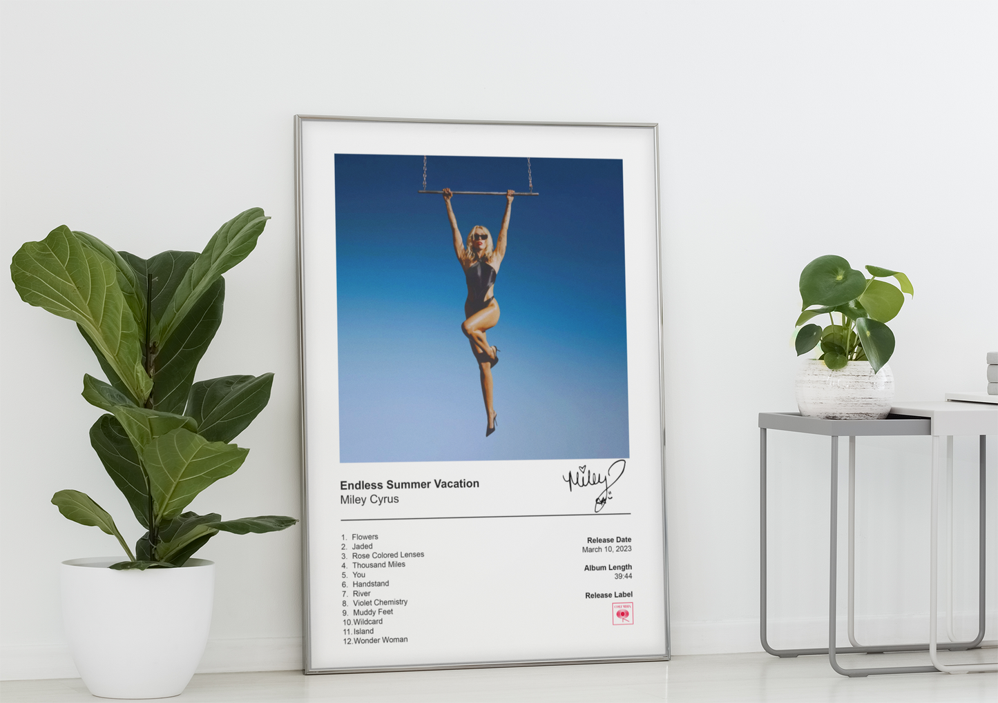 Miley Cyrus Poster - Endless Summer Vacation Album Cover Poster Print