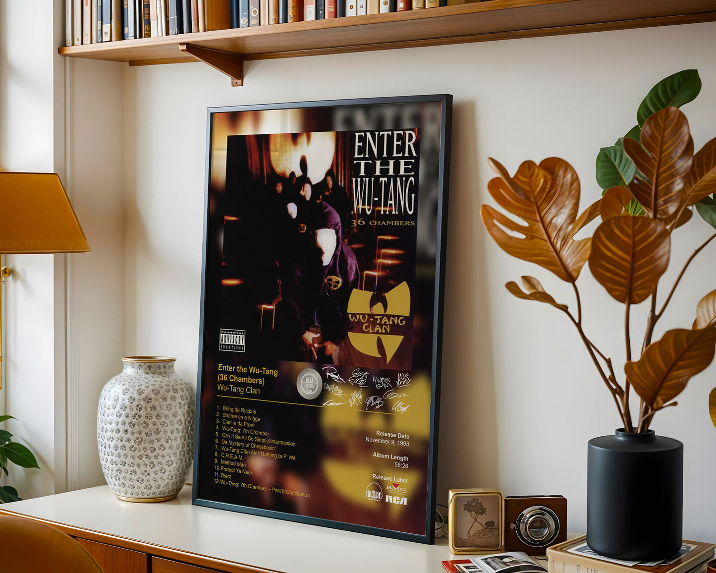 Wu-Tang Clan Poster - Enter the Wu-Tang (36 Chambers) Album Cover Poster Print - STUDIO EDITION