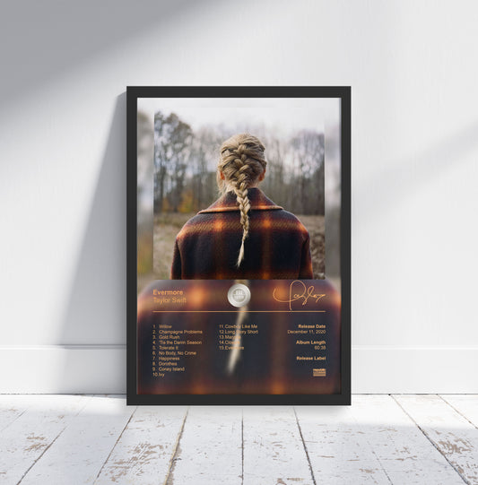 Taylor Swift Poster - Evermore Album Cover Poster Print - STUDIO EDITION