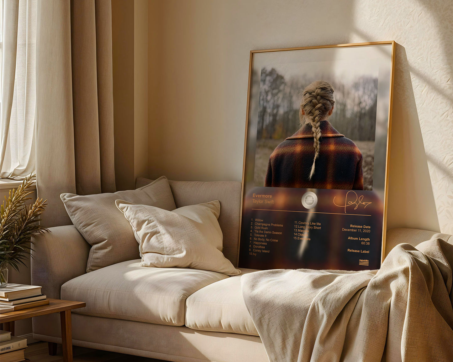 Taylor Swift Poster - Evermore Album Cover Poster Print - STUDIO EDITION