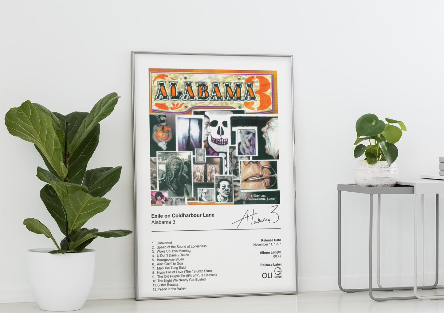 Alabama 3 Poster - Exile on Coldharbour Lane Album Cover Poster Print