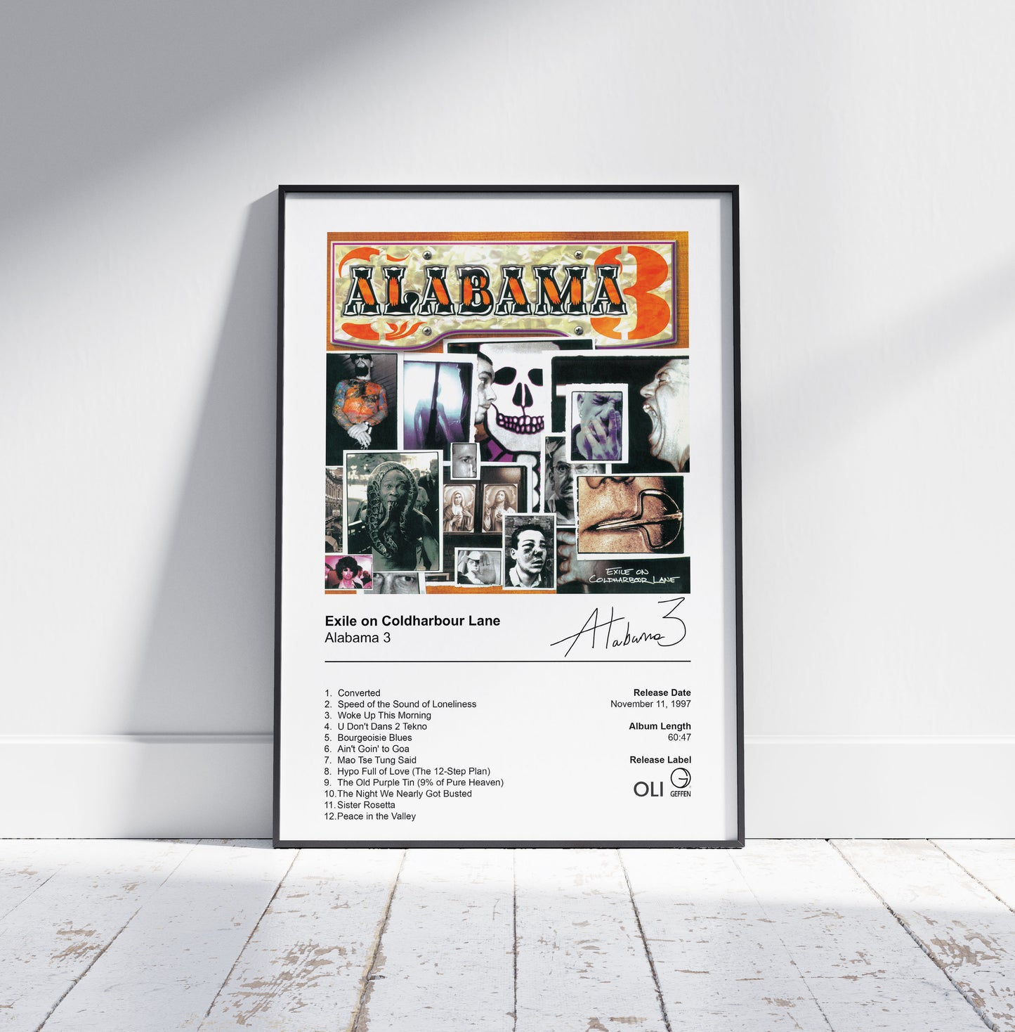 Alabama 3 Poster - Exile on Coldharbour Lane Album Cover Poster Print