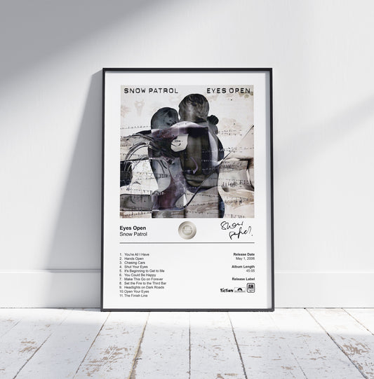 Snow Patrol Poster - Eyes Open Album Cover Poster Print