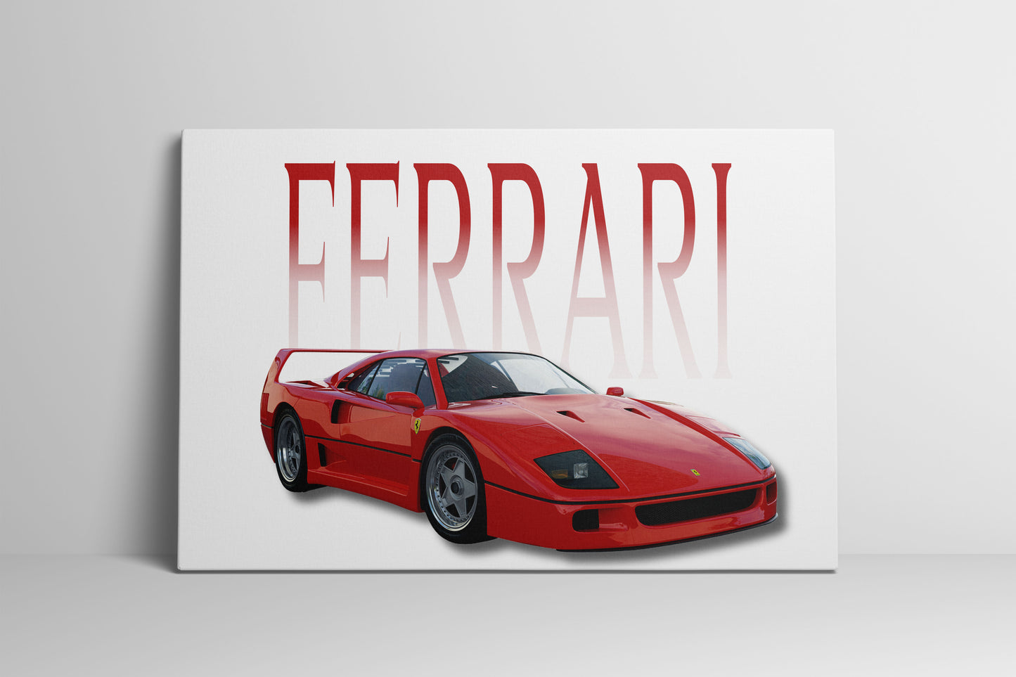 Ferrari F40 Wrapped Canvas