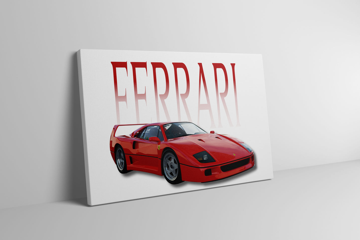 Ferrari F40 Wrapped Canvas