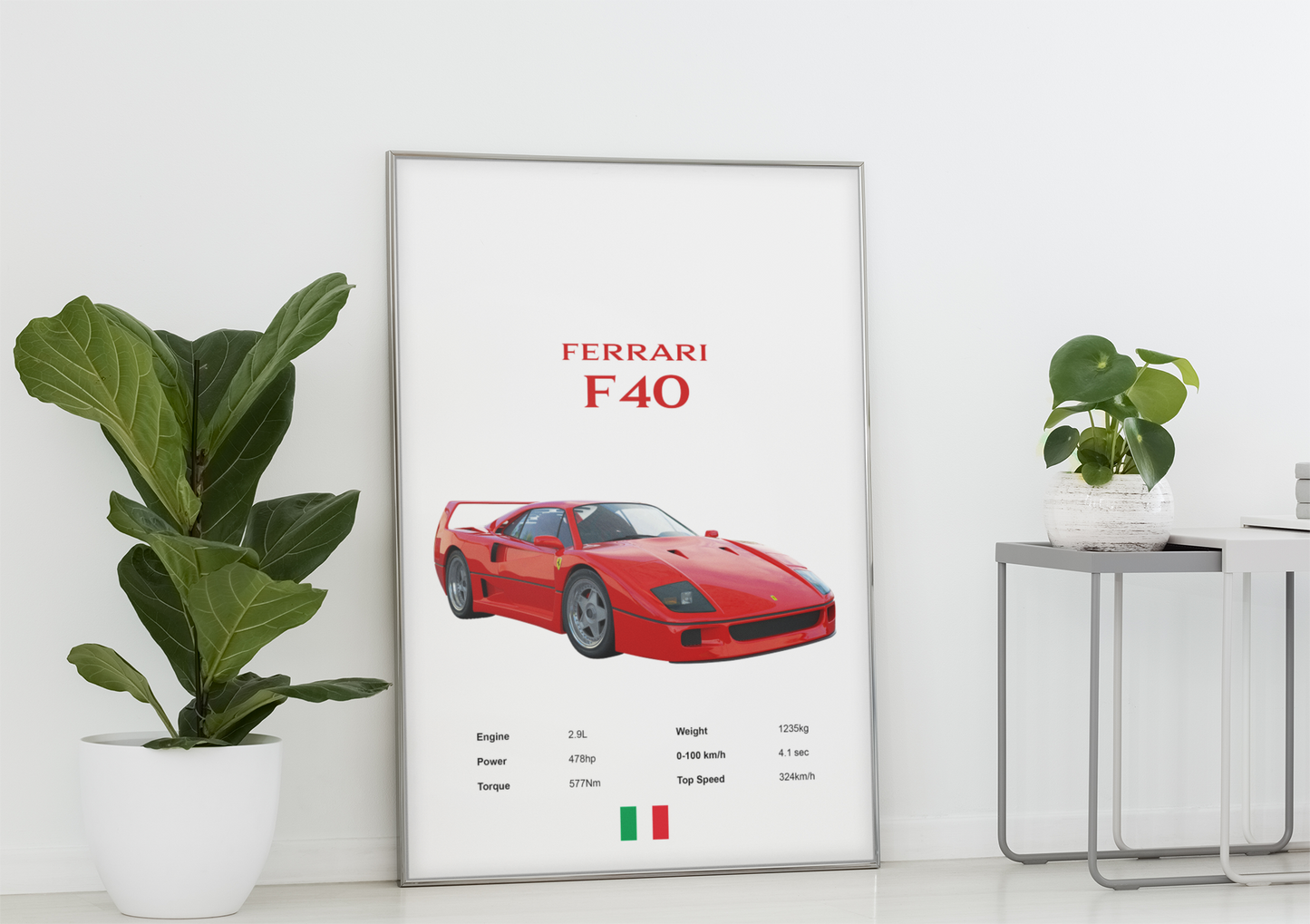 Ferrari F40 Poster Print