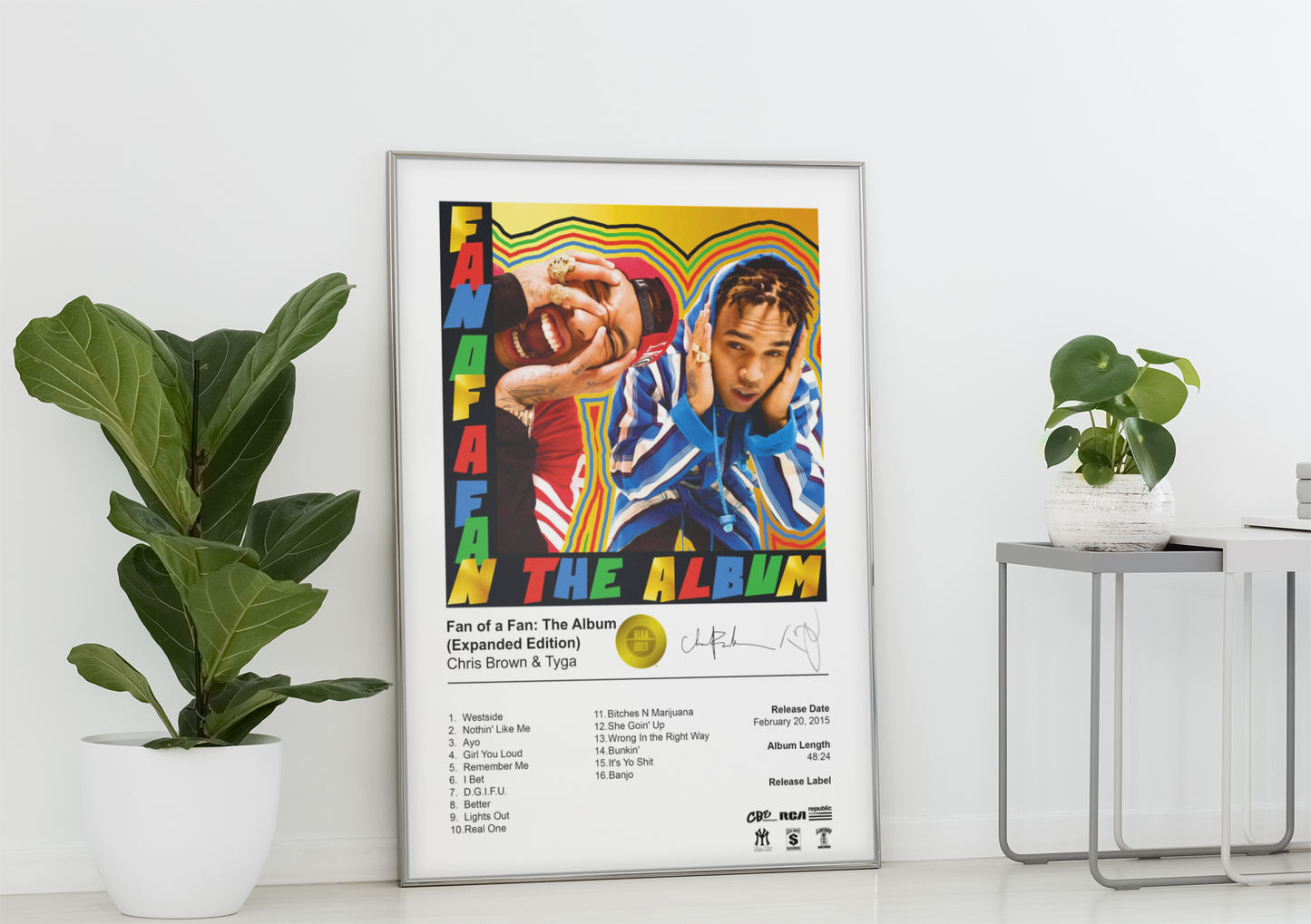 Chris Brown & Tyga Poster - Fan of a Fan: The Album (Expanded Edition) Album Cover Poster Print