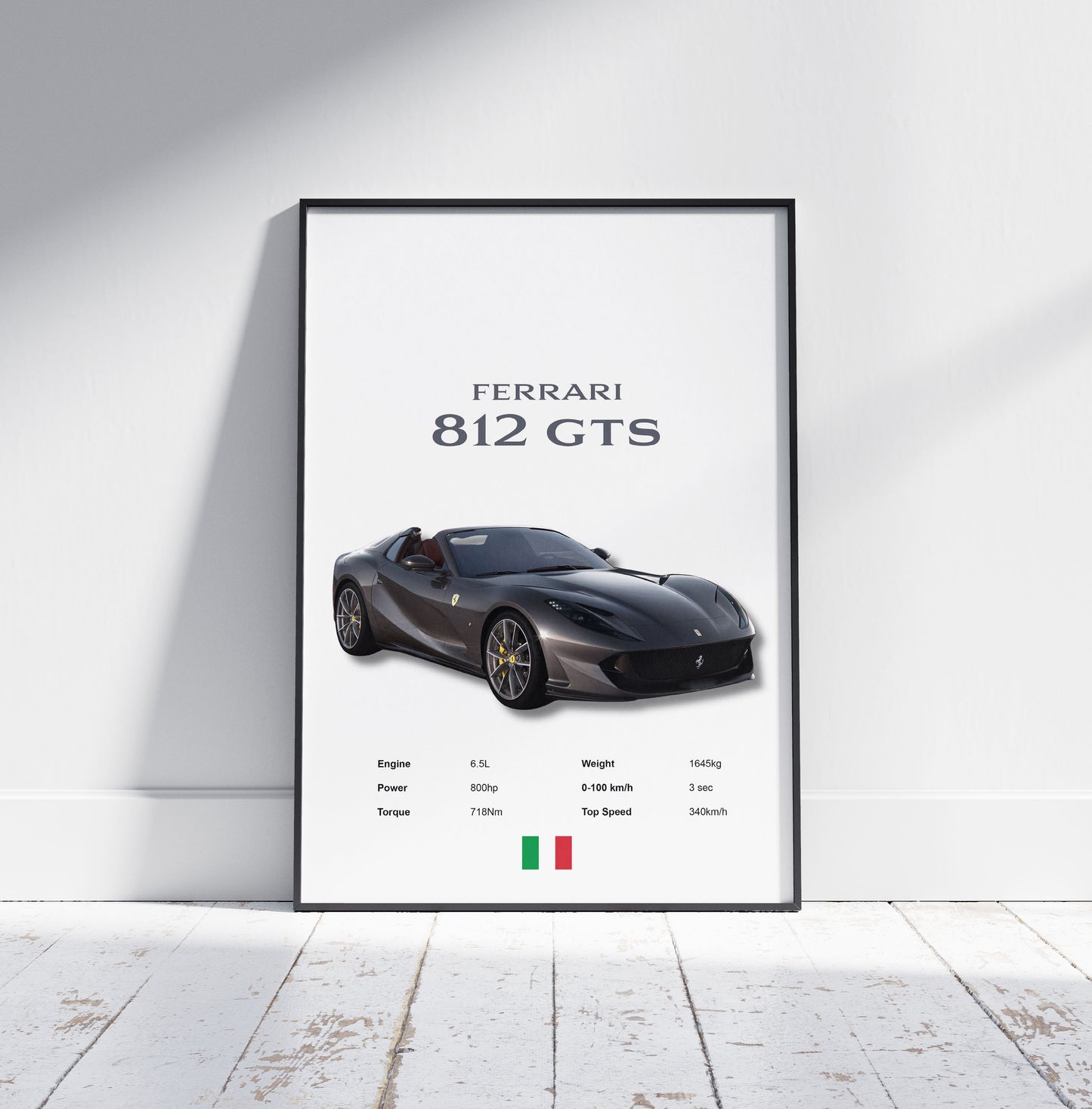 Ferrari 812 GTS Poster Print