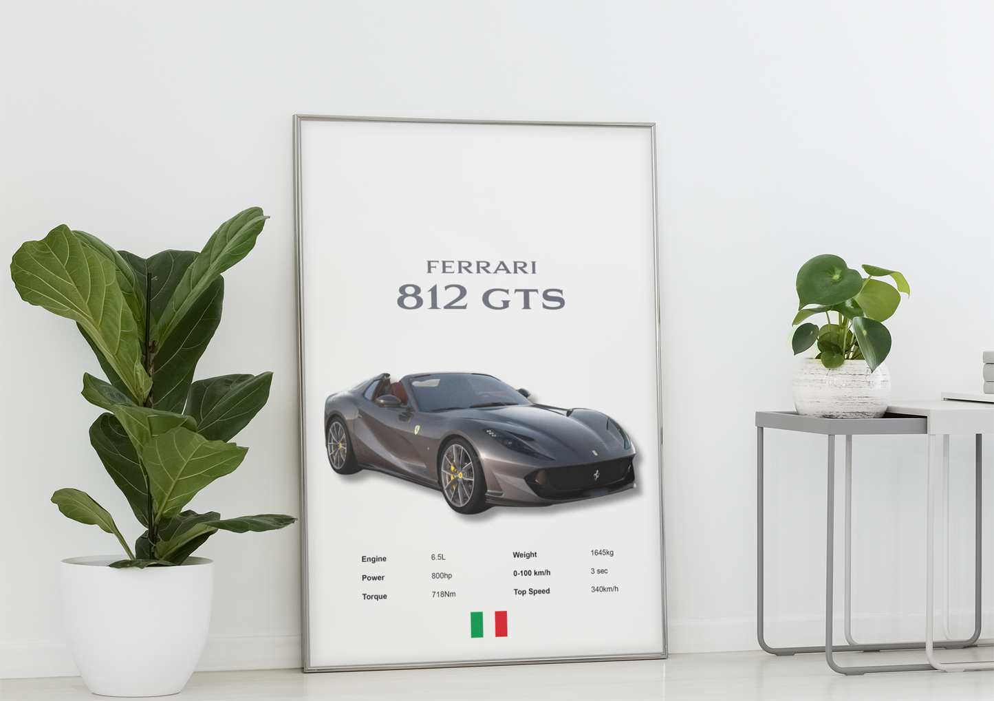 Ferrari 812 GTS Poster Print