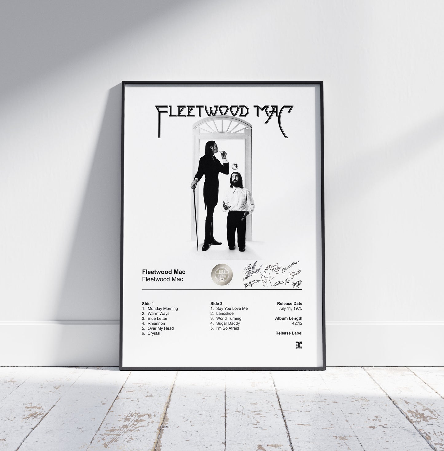 Fleetwood Mac Poster - Fleetwood Mac Album Cover Poster Print