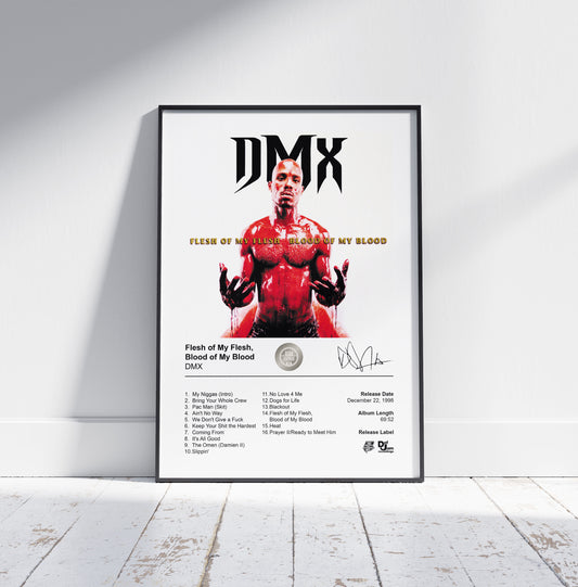 DMX Poster - Flesh of My Flesh, Blood of My Blood Album Cover Poster Print