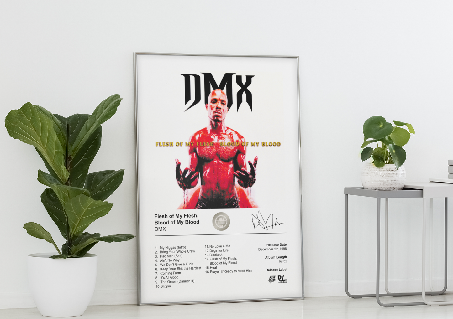 DMX Poster - Flesh of My Flesh, Blood of My Blood Album Cover Poster Print