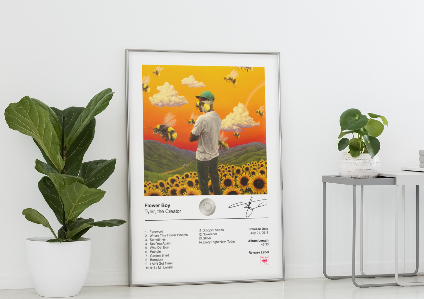 Tyler, the Creator Poster - Flower Boy Album Cover Poster Print