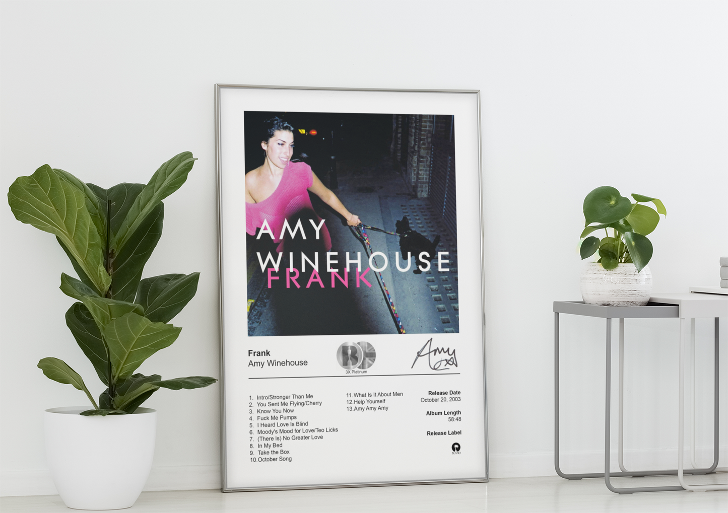 Amy Winehouse Poster - Frank Album Cover Poster Print