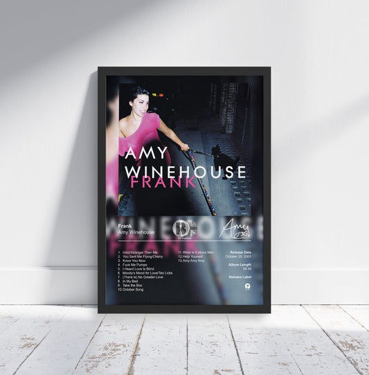Amy Winehouse Poster - Frank Album Cover Poster Print - STUDIO EDITION