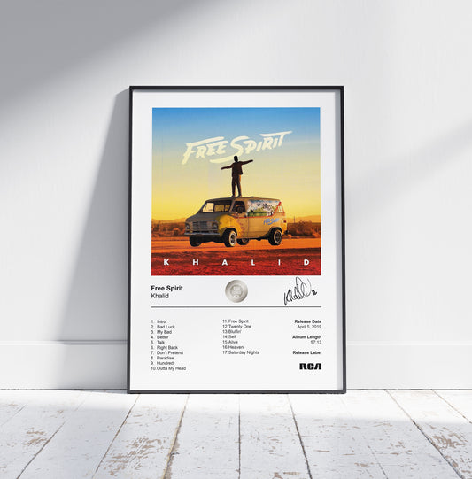 Khalid Poster - Free Spirit Album Cover Poster Print