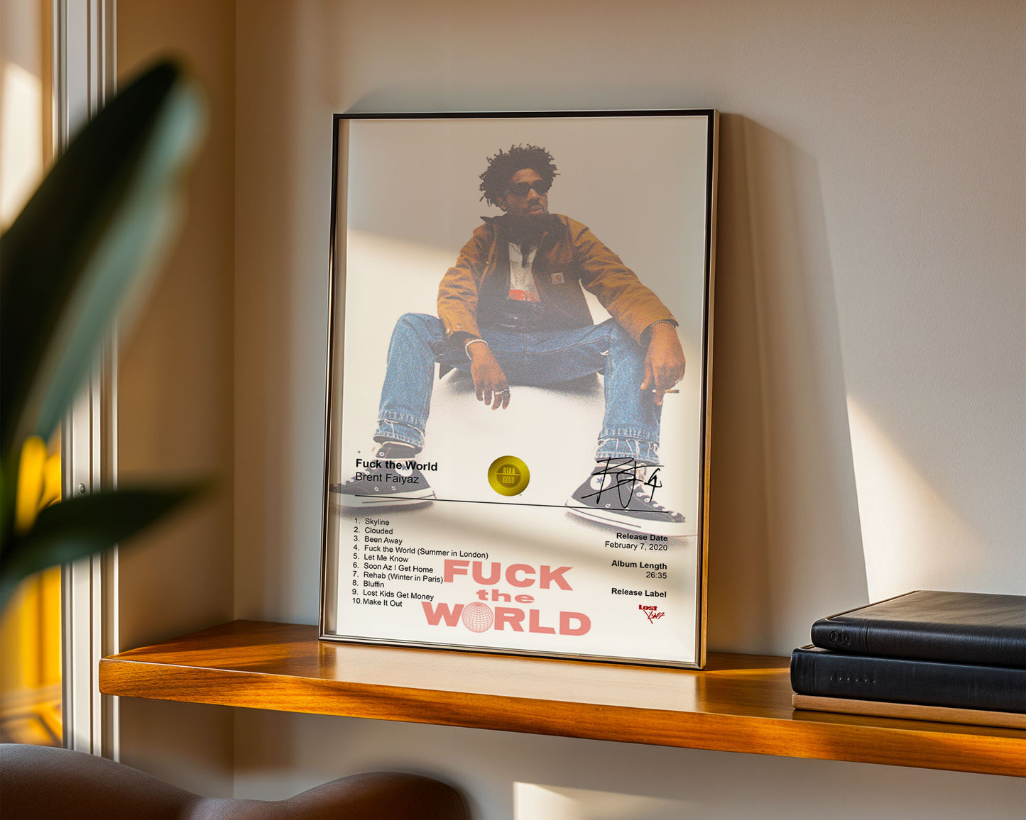 Brent Faiyaz Poster - Fuck the World Album Cover Poster Print - STUDIO EDITION