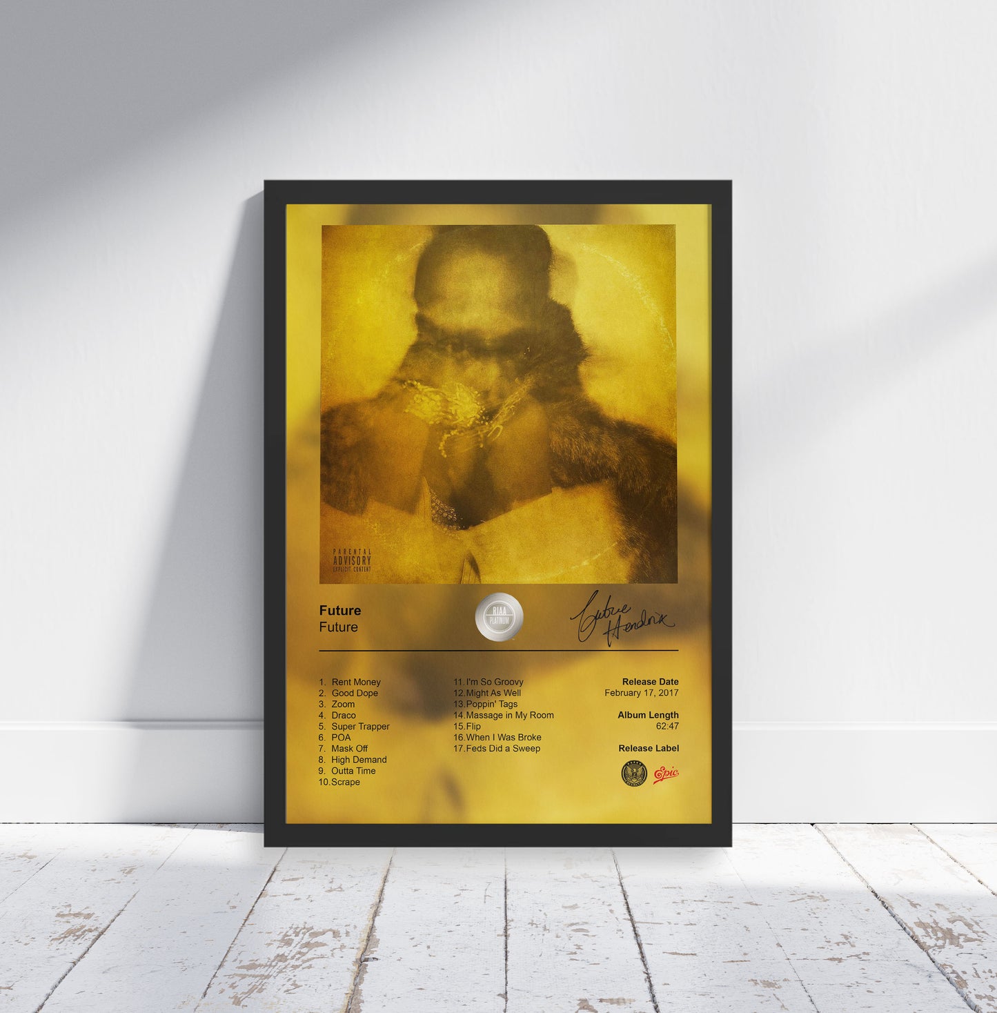 Future Poster - Future Album Cover Poster Print - STUDIO EDITION