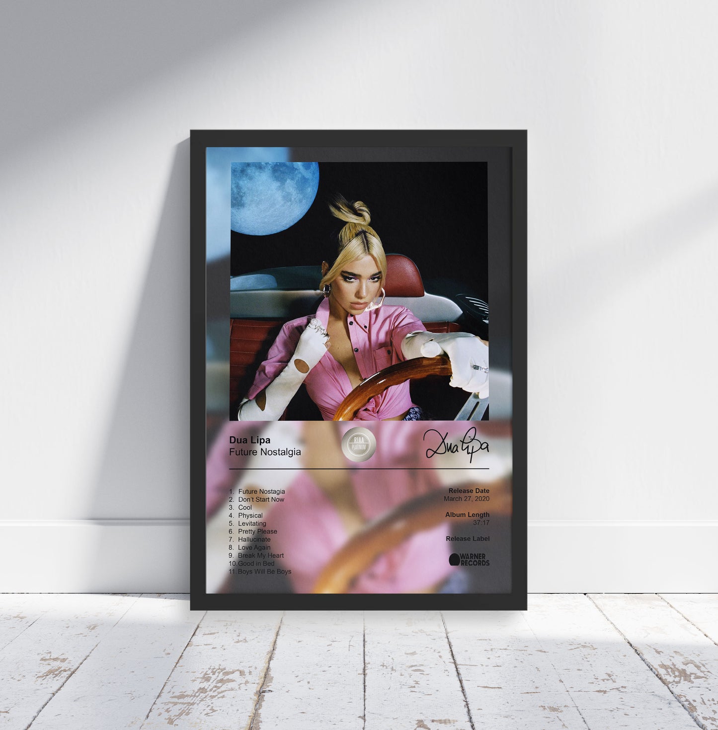 Dua Lipa Poster - Future Nostalgia Album Cover Poster Print - STUDIO EDITION
