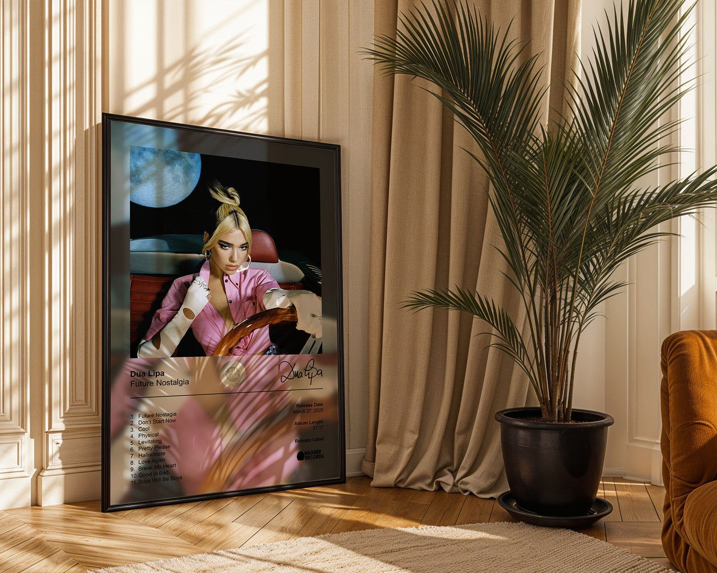 Dua Lipa Poster - Future Nostalgia Album Cover Poster Print - STUDIO EDITION