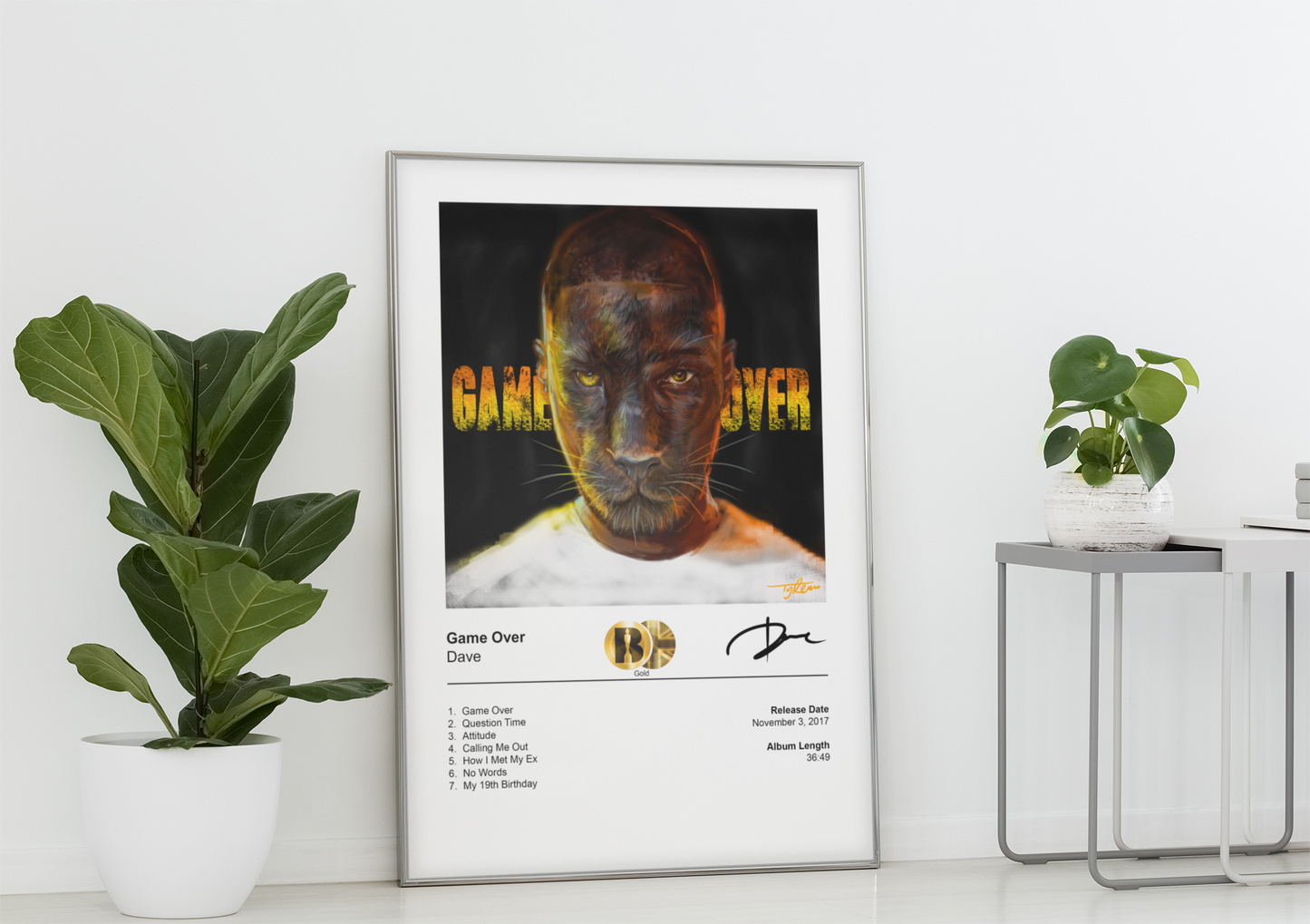 Dave Poster - Game Over Album Cover Poster Print