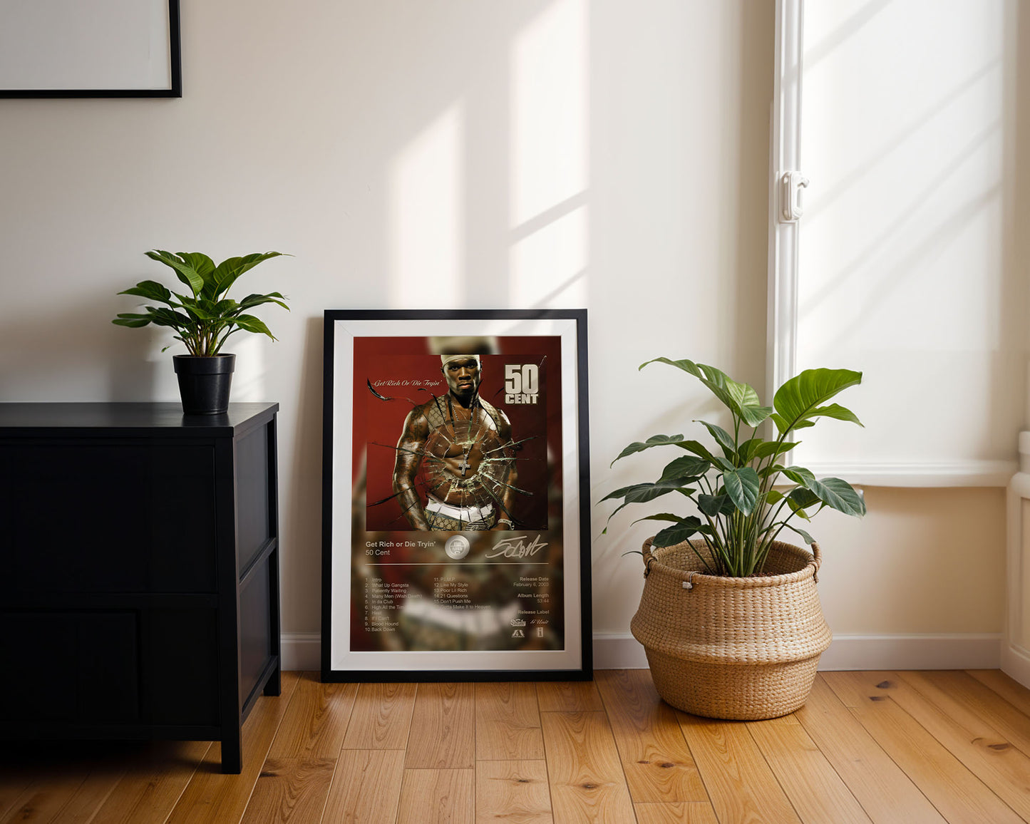50 Cent Poster - Get Rich or Die Tryin' Album Cover Poster Print - STUDIO EDITION