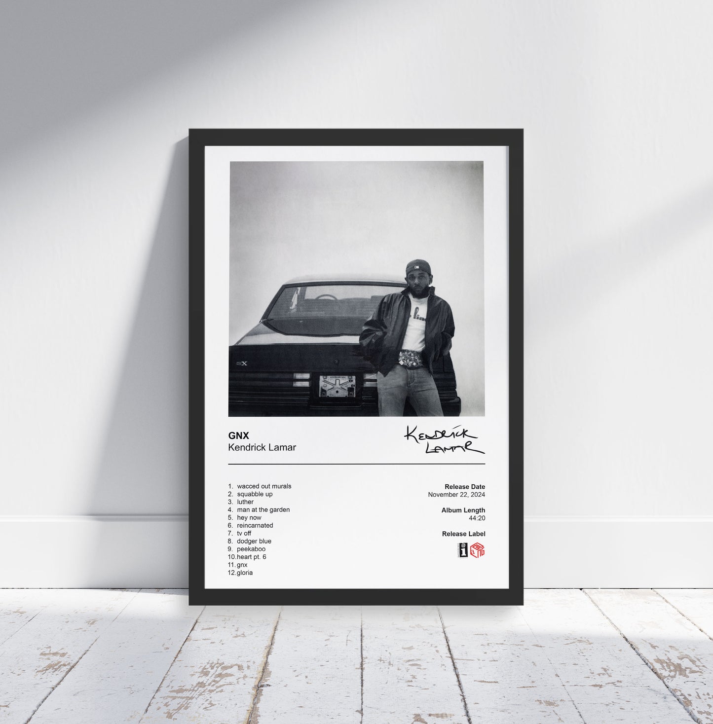 Kendrick Lamar Poster - GNX Album Cover Poster Print