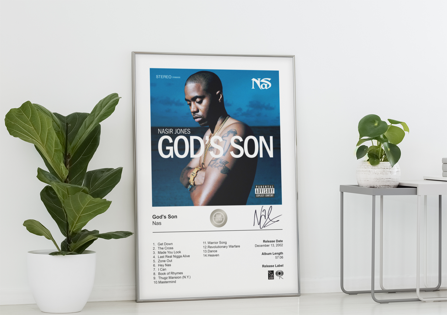 Nas Poster - God's Son Album Cover Poster Print