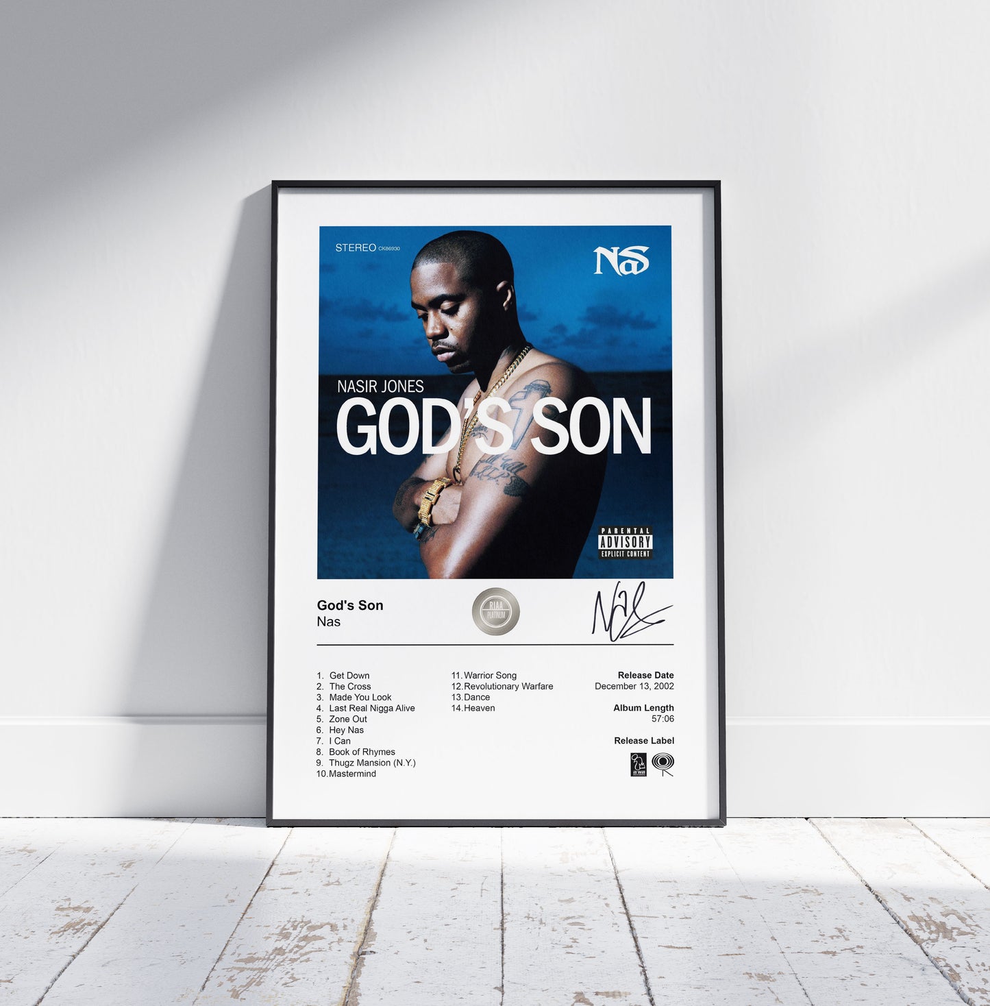 Nas Poster - God's Son Album Cover Poster Print