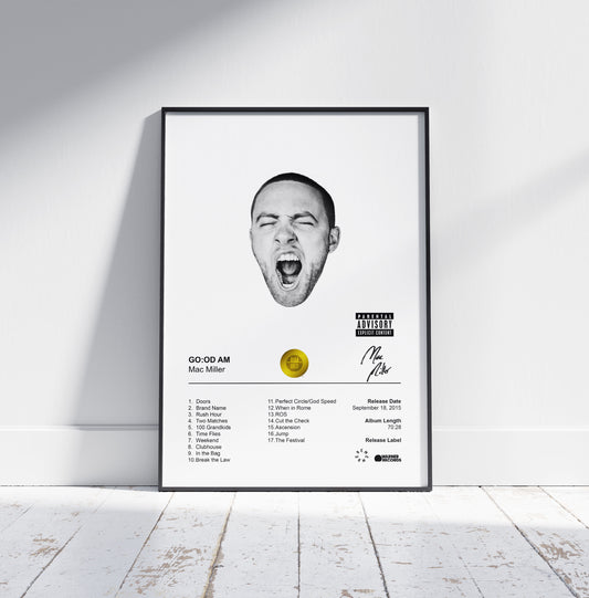 Mac Miller Poster - GO:OD AM Album Cover Poster Print