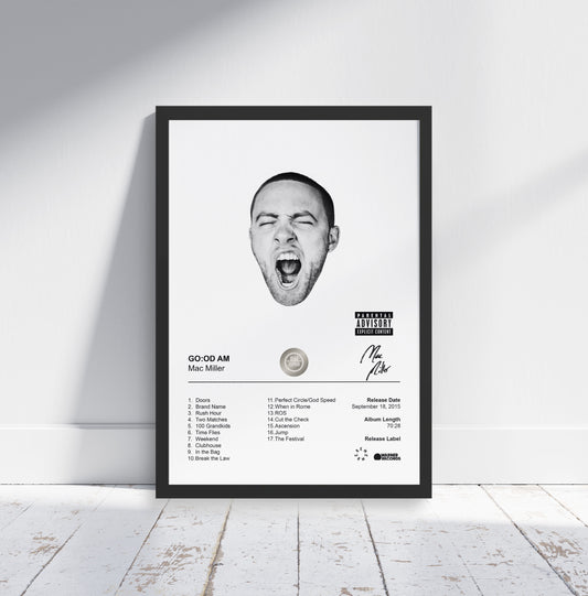 Mac Miller Poster - GO:OD AM Album Cover Poster Print