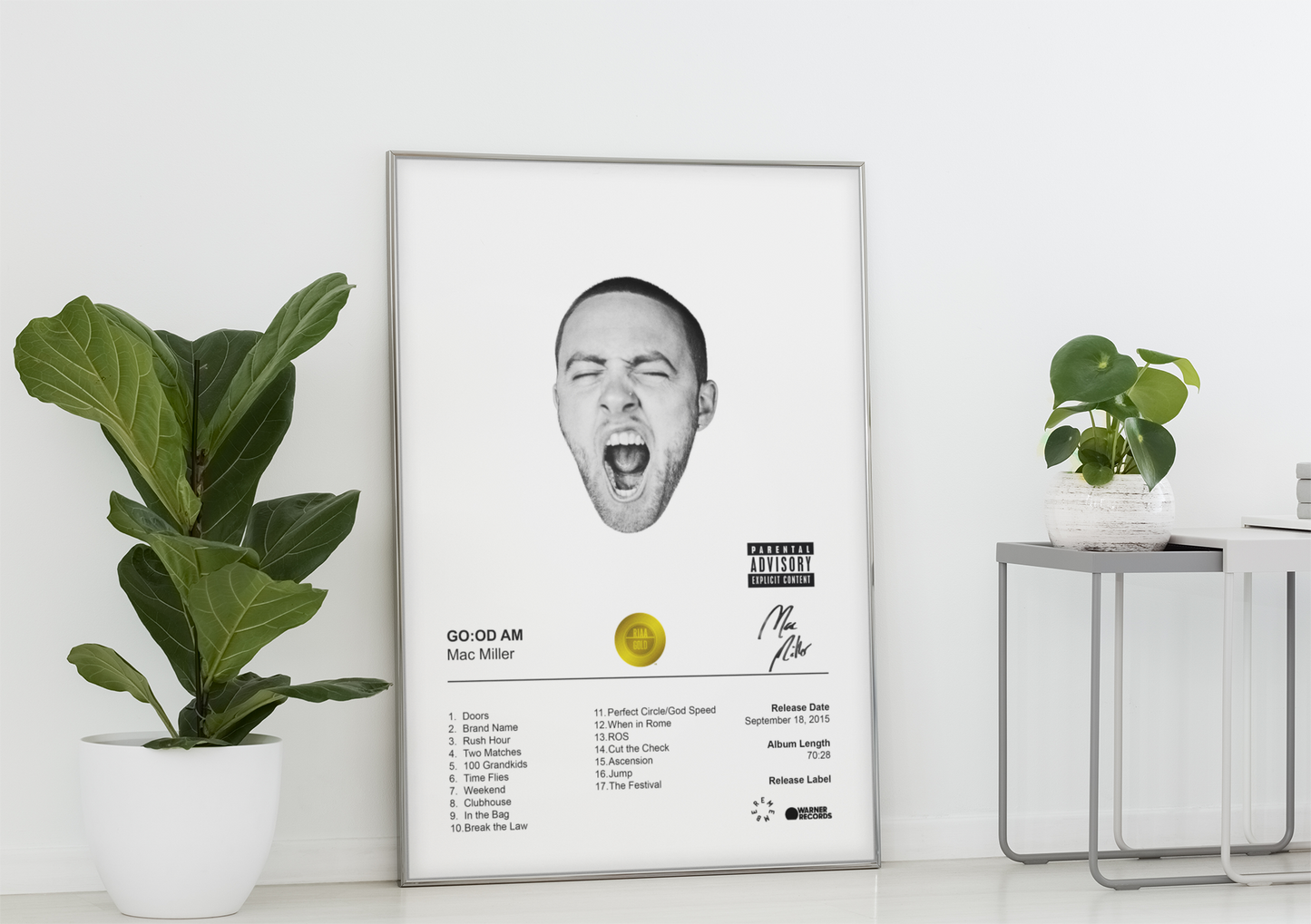 Mac Miller Poster - GO:OD AM Album Cover Poster Print