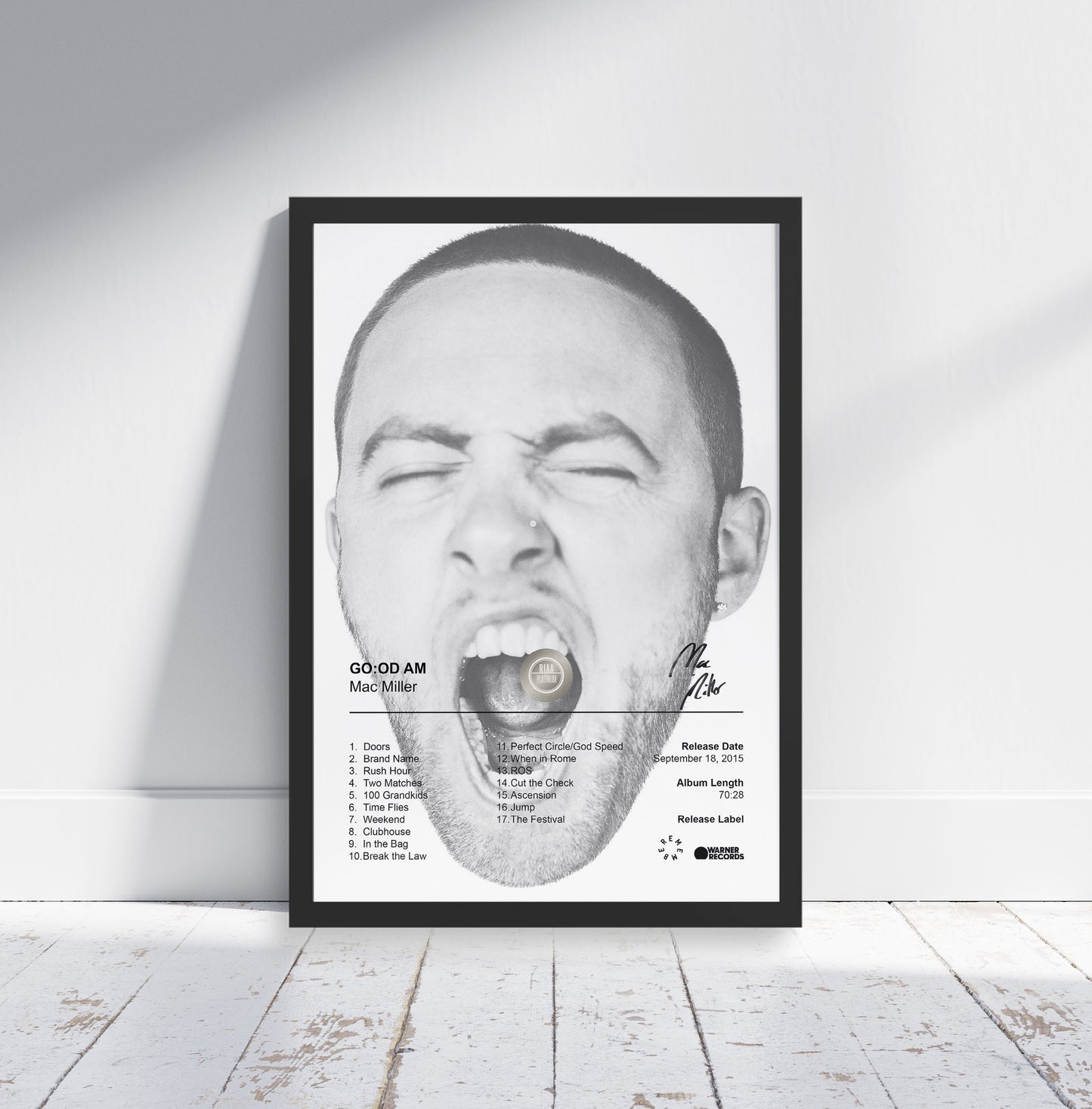 Mac Miller Poster - GO:OD AM Album Cover Poster Print - STUDIO EDITION