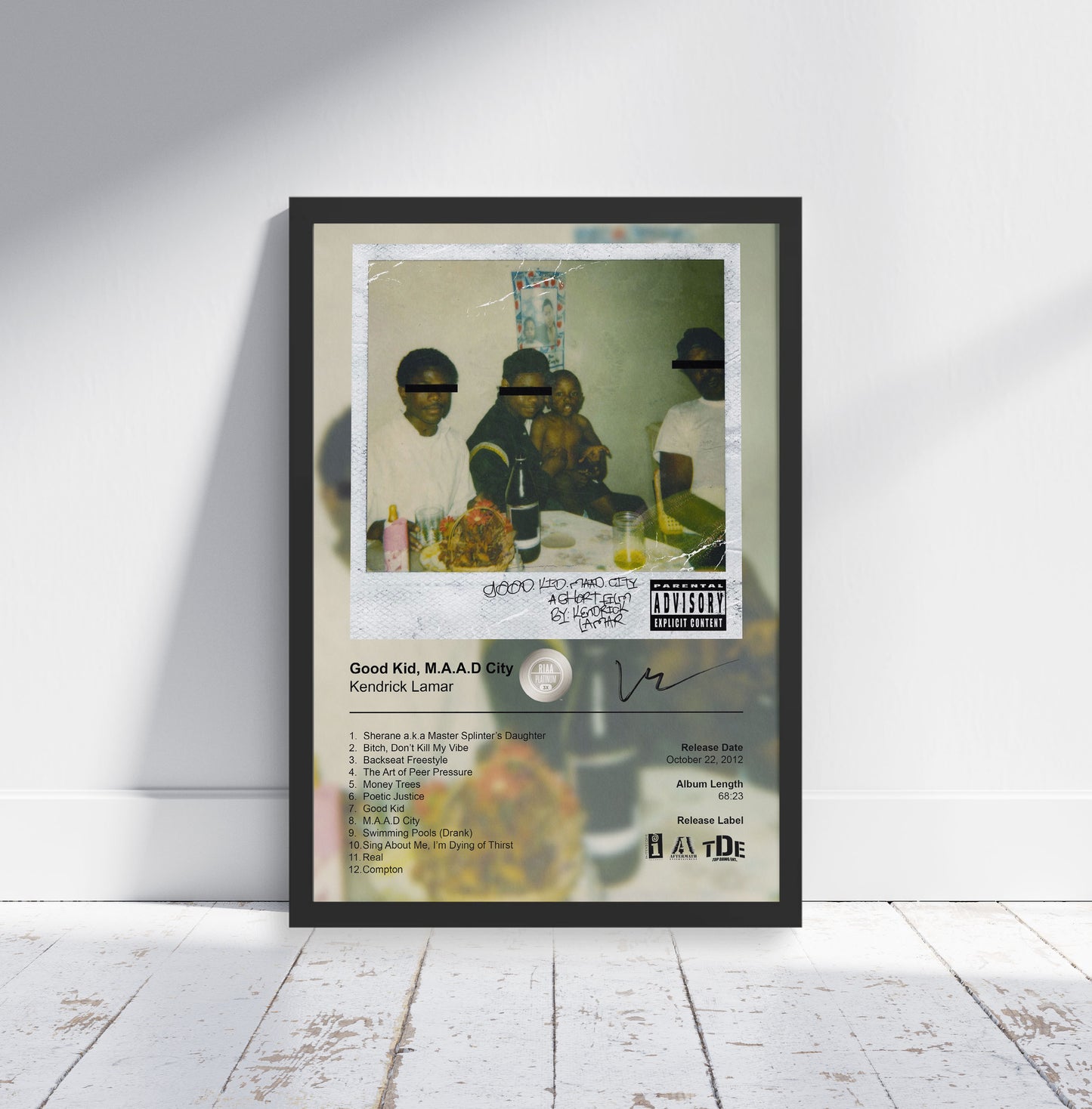 Kendrick Lamar Poster - good kid, m.A.A.d city Album Cover Poster Print - STUDIO EDITION